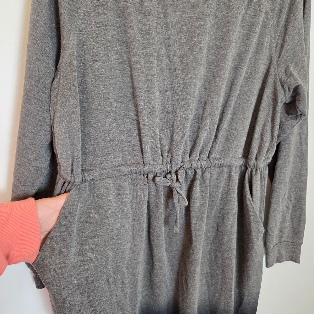 Torrid Ombre Skater Dress Size 1 XL Black Gray Long Sleeve Modest Comfy Lounge - Picture 3 of 8